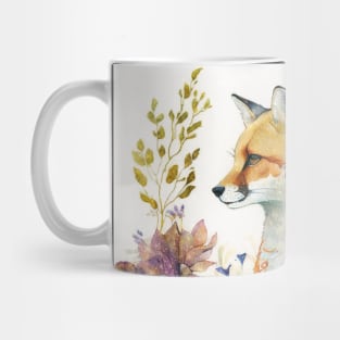 Fox, Watercolor Woodland Animals Mug